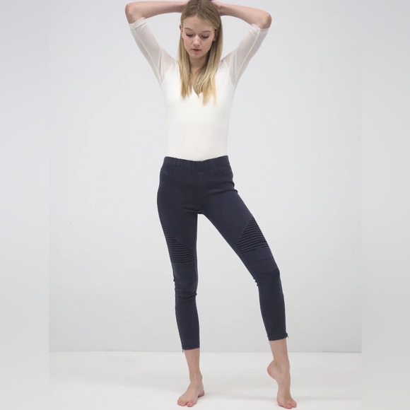 Beulah Style Moto Jeggings - Midnight Blue - Picture 5 of 13